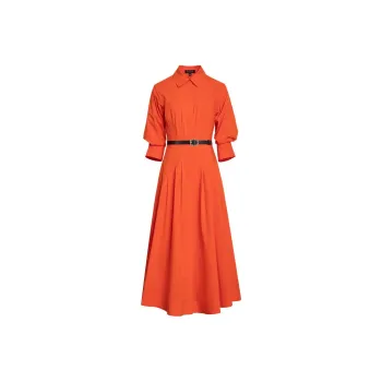 LIZZY Long Sleeved Dress Includes Belt Women's
