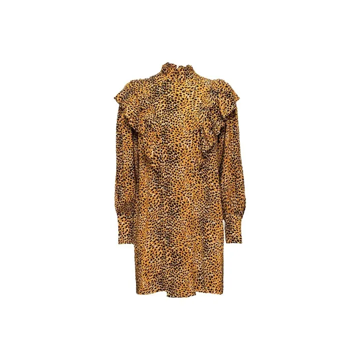 GANNI Long-Sleeved Dresses Women's Orange-0