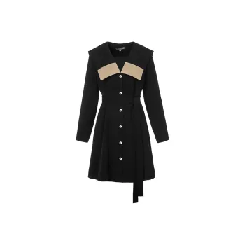 MeetMetro A-Line Skirt Dress Black