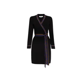DVF Diane Von Furstenberg Long-Sleeved Dresses Women's Black