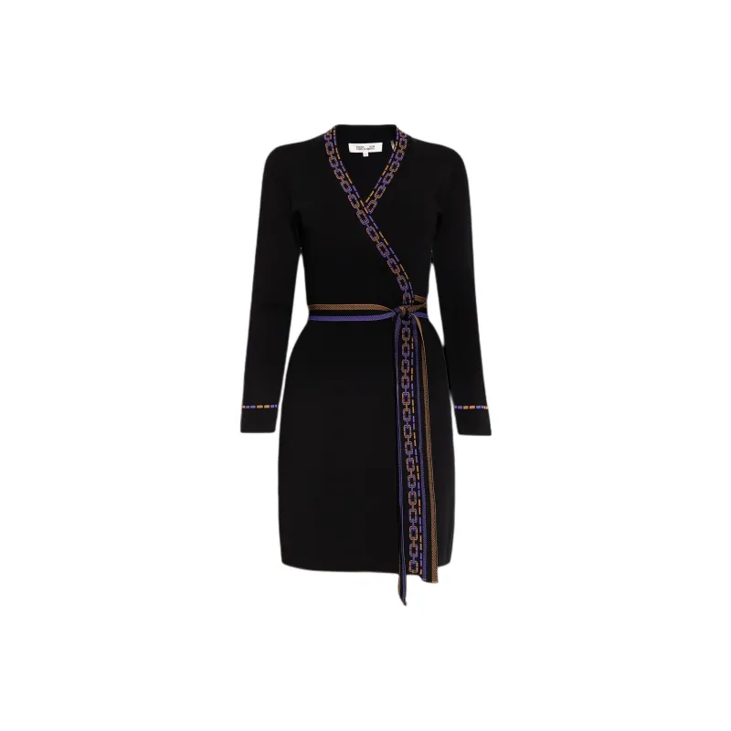 DVF Diane Von Furstenberg Long-Sleeved Dresses Women's Black-0
