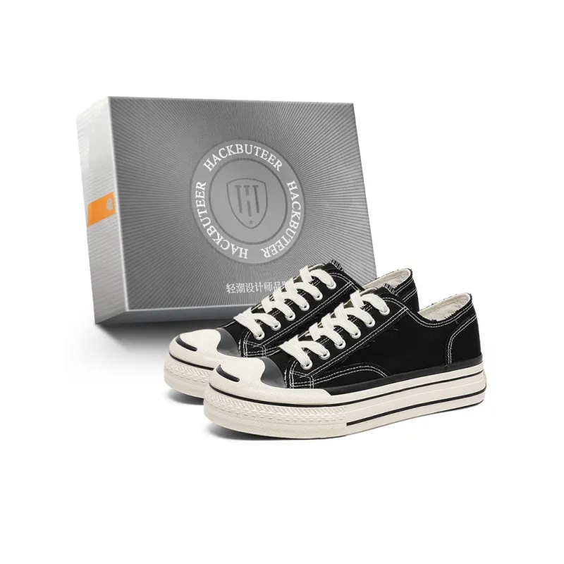HACKBUTEER Low Top Canvas Shoes Unisex Box Included-0