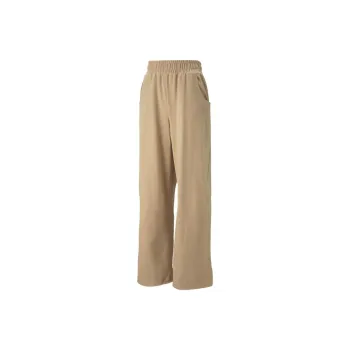 PUMA INFUSE Wide Leg Pants DK Knitted Sports Pants Women's Khaki