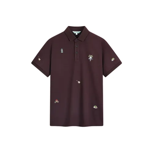 FAIRWHALE Polo Shirts Unisex 314 Red Brown