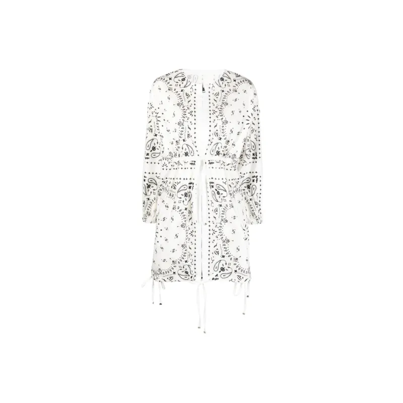 Moncler SS22 Long Sleeved Dresses Women's White-0