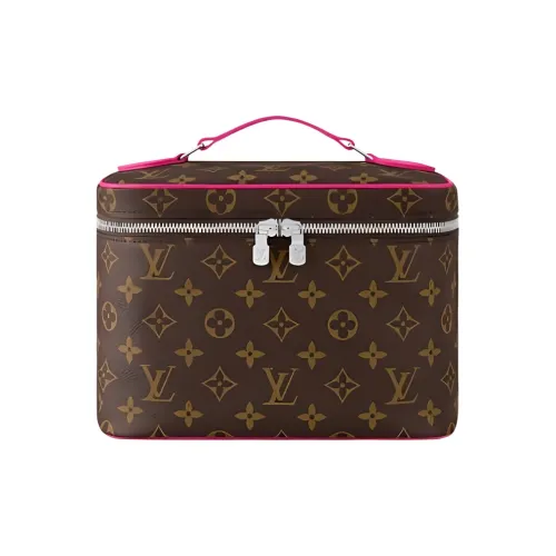 LOUIS VUITTON Monogram Canvas Bag Makeup Bag Women's Brown