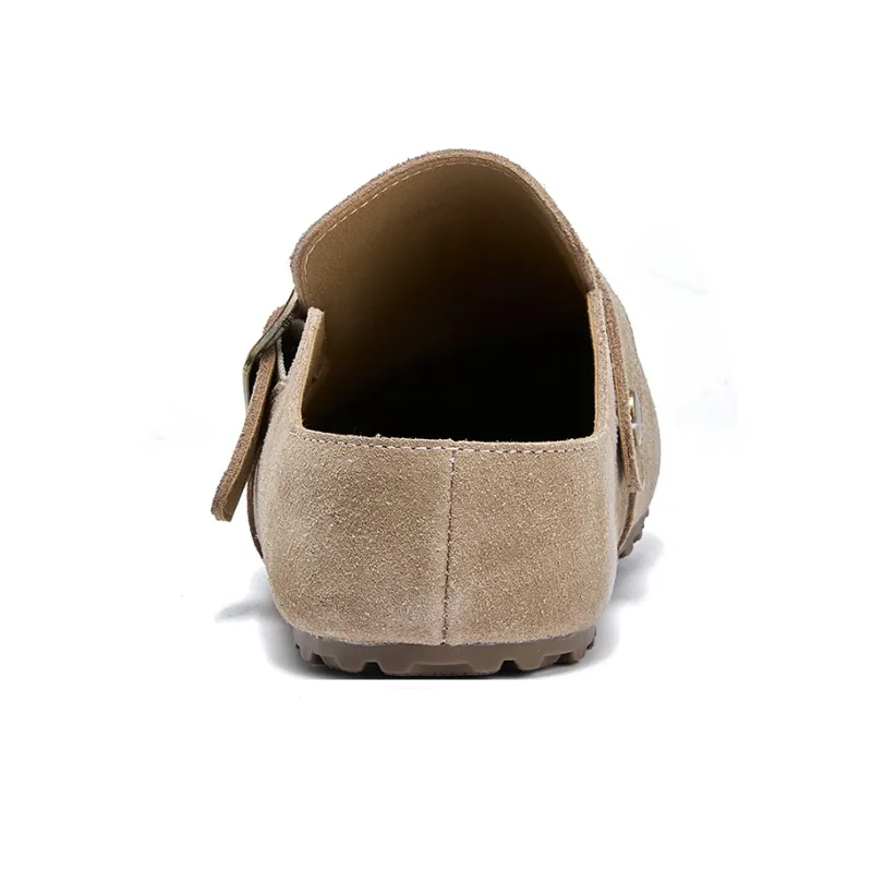 La Chapelle Abrasion Resistant Closed Toe Birkenstock Slippers Women's Sand-4