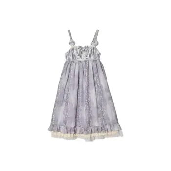 Emily Temple Cute Sleeveless Dresses Women's Gray