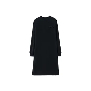 SOON FLOWER Long Sleeved Dresses Women's Black