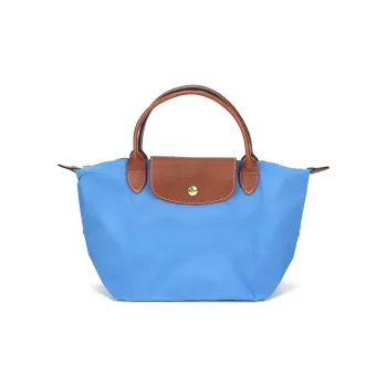 LONGCHAMP Le Pliage Polyamide Dumpling Bag Handbag Small Size Women's Blue