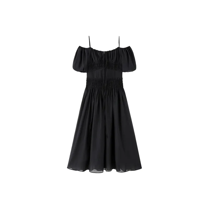 ZHOUMIAO Short Sleeved Dress Women's-0