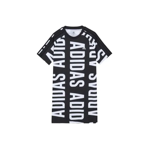 Adidas Short Sleeved Dress Women's Black