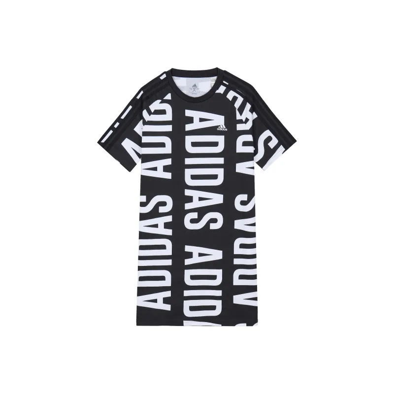 Adidas Short Sleeved Dress Women's Black-0