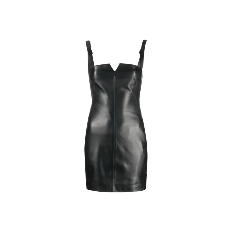 OFF-WHITE Zip Detailed Sleeveless Mini Dress-0