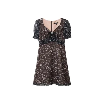 Bebe SS24 Short Sleeved Dresses Women's Black White