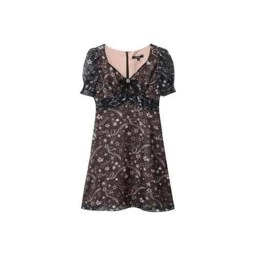 Bebe SS24 Short Sleeved Dresses Women's Black White