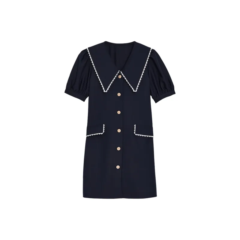 WESTLINK Short-Sleeved Dresses Women's Royal Blue-0
