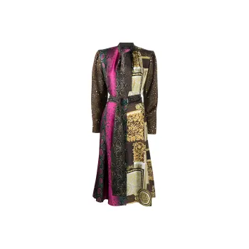 VERSACE Long-Sleeved Dresses Women's Multicolor