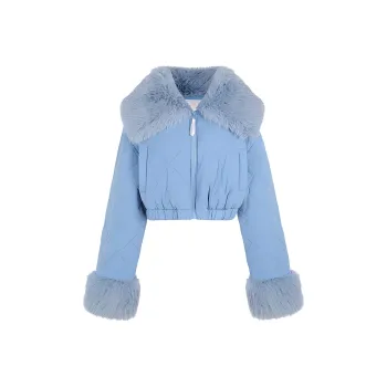 Selkie Collection FW24 Puffer Jacket Women's ROBIN EGG Robin's Egg Blue