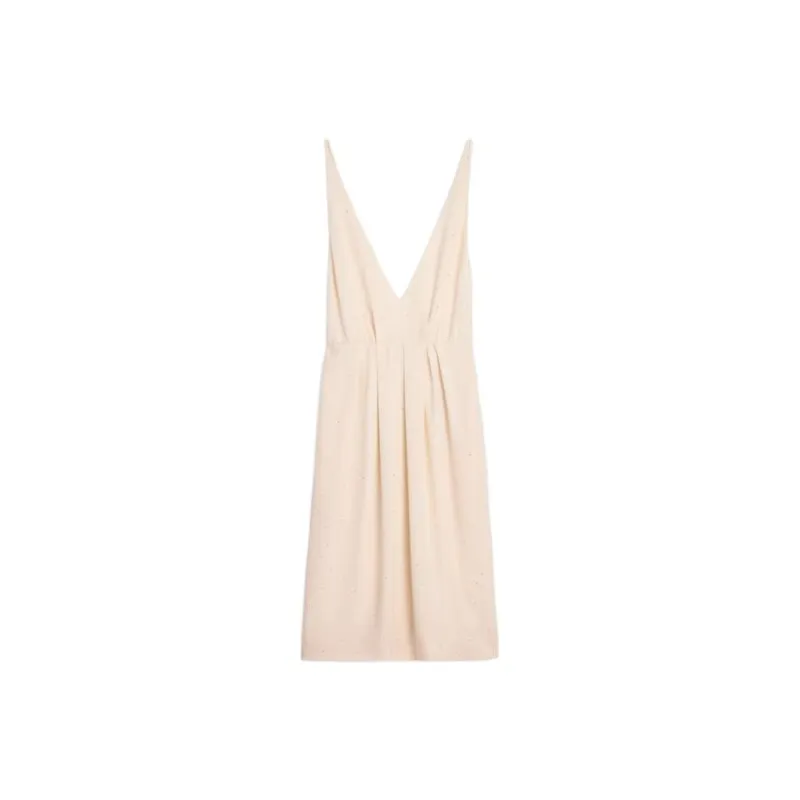 CELINE Sleeveless Dresses Women's Cream-0