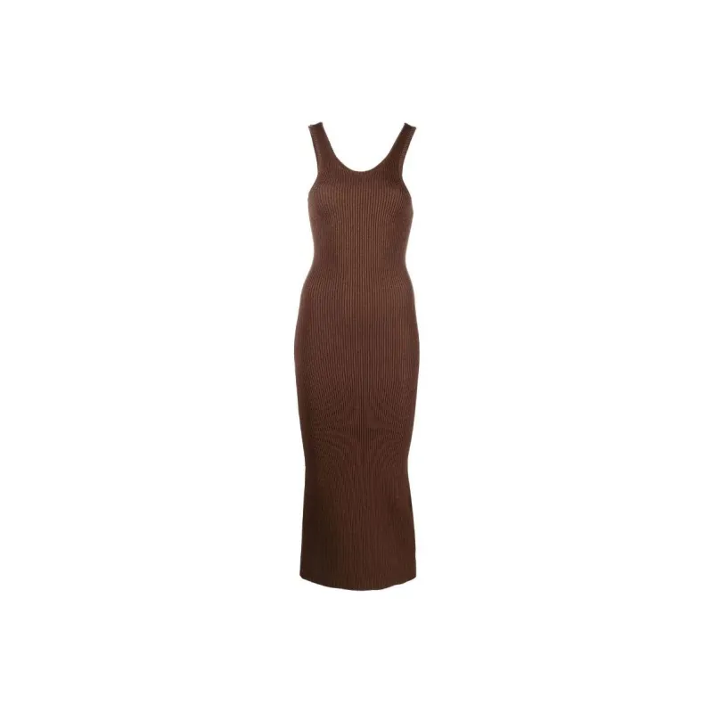 TOTEME Sleeveless Dresses Women's Brown-0