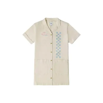 Vans OFF THE WALL Short-Sleeved Dresses Women's Beige