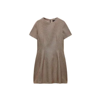 ZARA ZW Series Short Sleeved Dress Women's Toffee