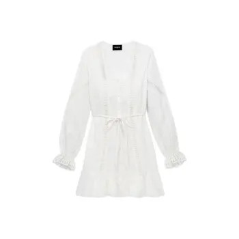 THE KOOPLES Long-Sleeved Dresses Women's White