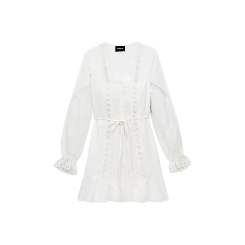 THE KOOPLES Long-Sleeved Dresses Women's White-0