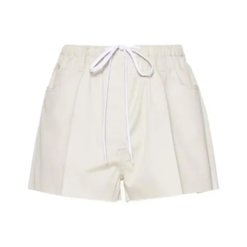 MIU wallet miu Casual Shorts Women's Beige