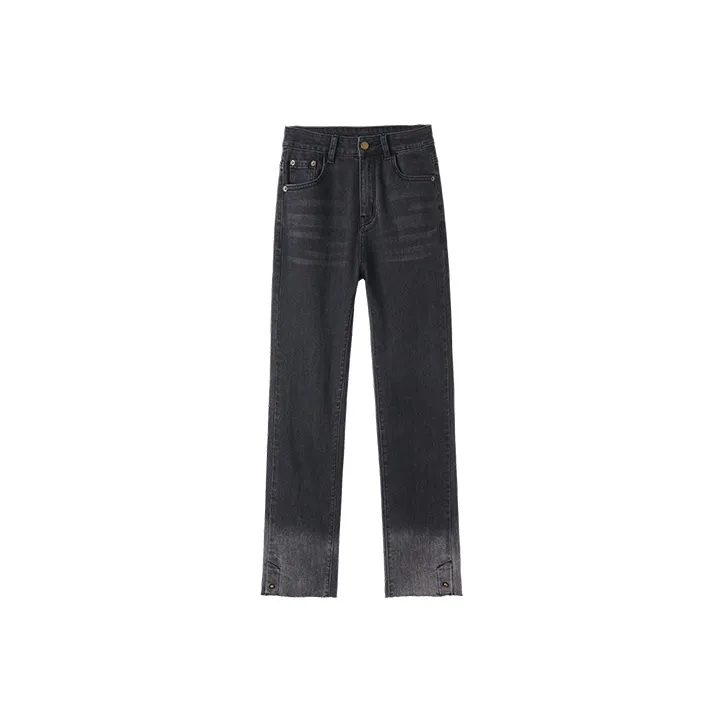 MITUAN Jeans Women's Black Gray-0