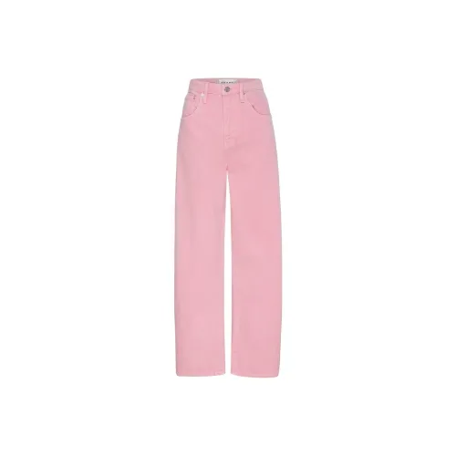 FRAME Long Barrel High-rise Wide-leg Jeans