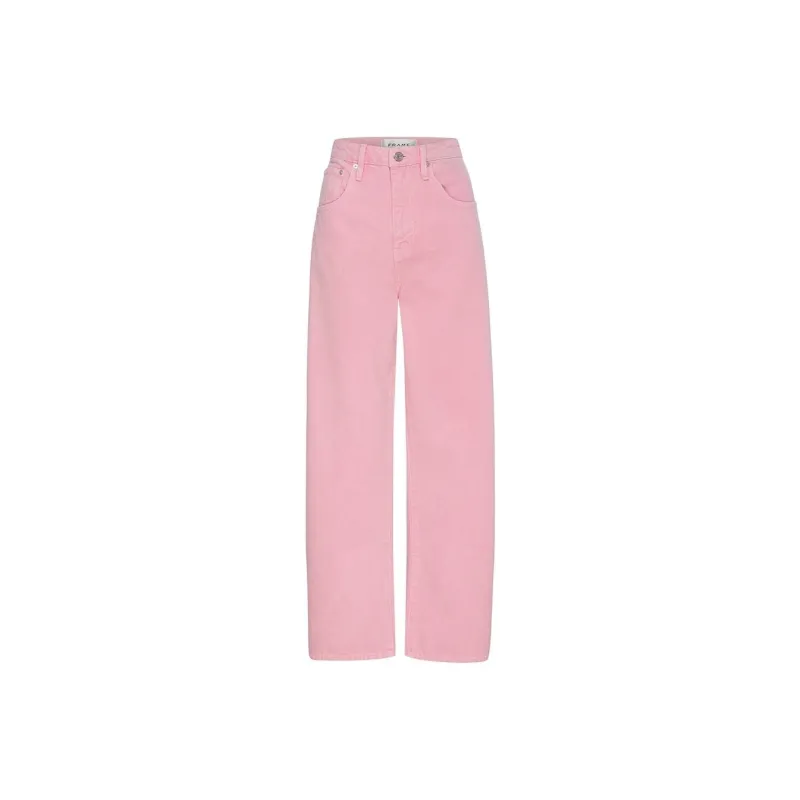 FRAME Long Barrel High-rise Wide-leg Jeans-0
