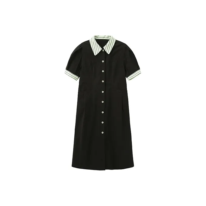 Cubic Short Sleeved Dresses Women's-0