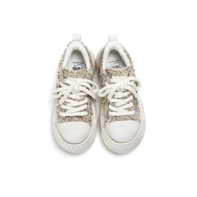 ADCDAVINCI Abrasion Resistant Height Increasing Low Top Canvas Shoes Unisex-9