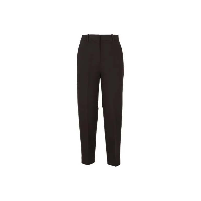 Circolo 1901 Pressed crease High rise Cropped Trousers-0