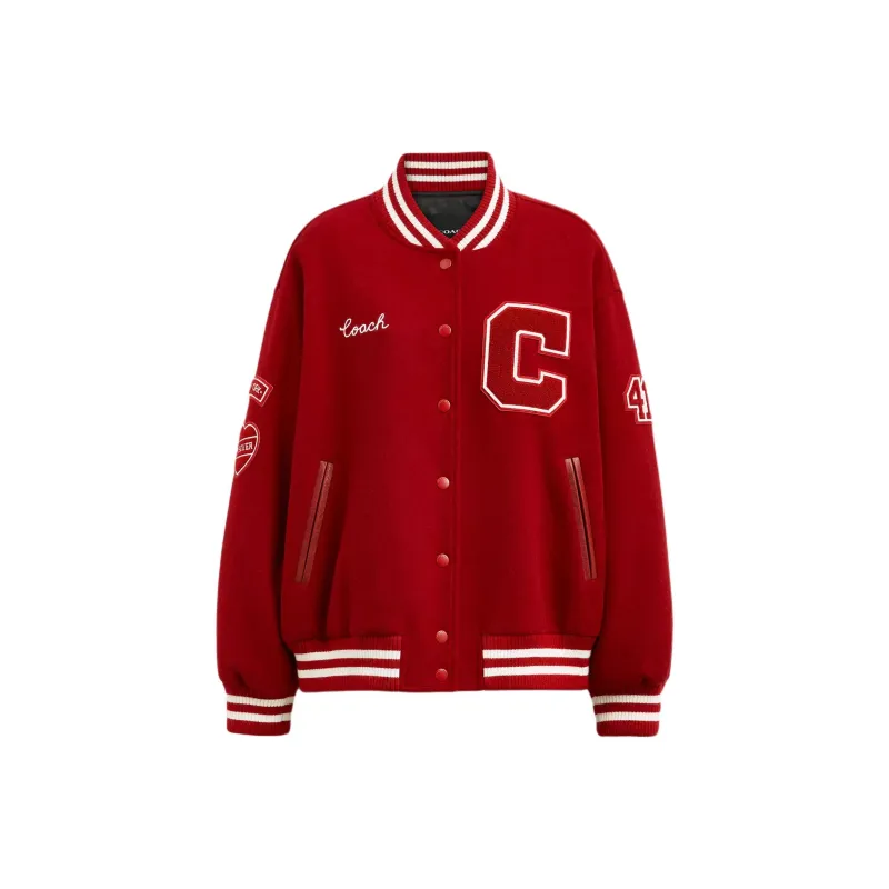 COACH Puffer Jacket Women's Red-0
