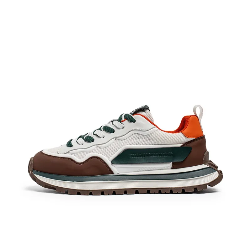 JKEM Anti Slip And Wear Resistant Height Increasing Low Top Casual Shoes Men's-5