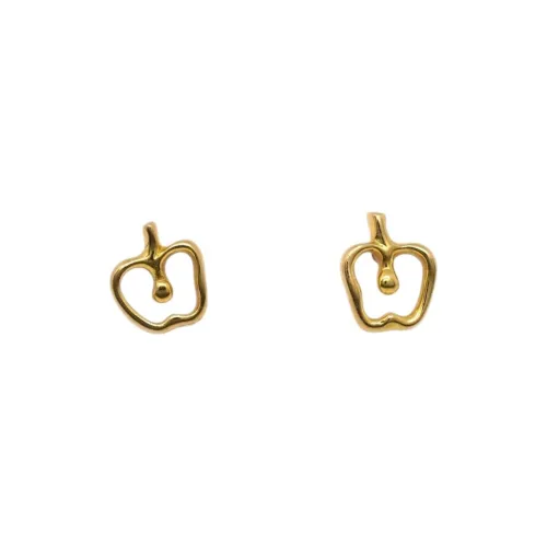 TIFFANY & CO. 1990 2000s Pre owned 18kt Yellow Gold Apple Earrings