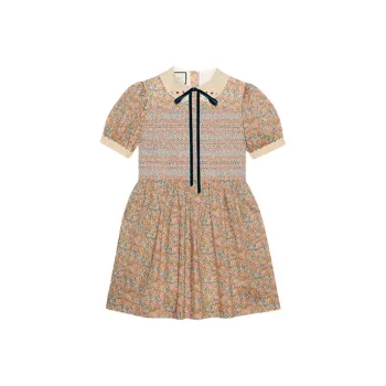 GUCCI Short Sleeved Dresses Women's Multicolor