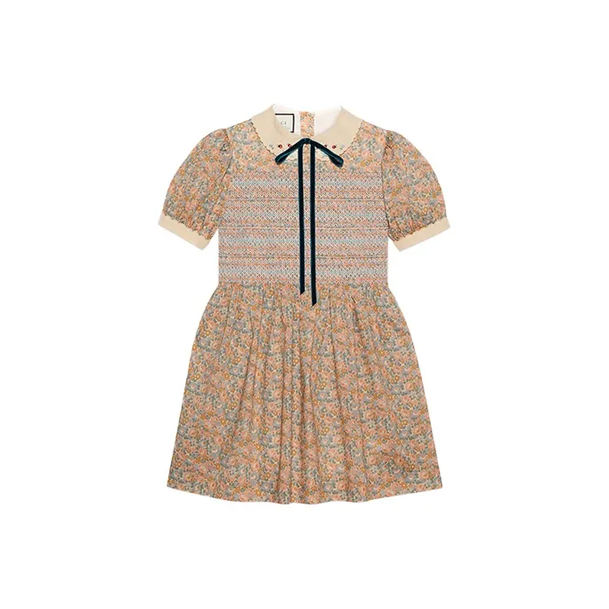 GUCCI Short Sleeved Dress Women's Multicolor-0