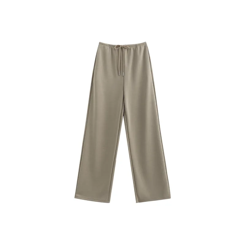 Initial Language Casual Pants Women's Light Brown-0
