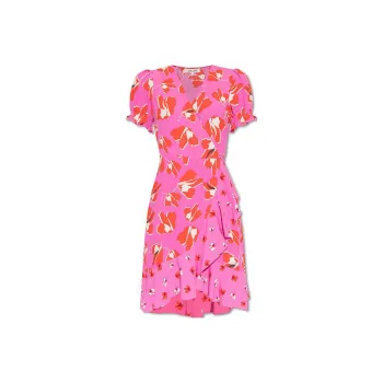 DVF Diane Von Furstenberg Emilia Graphic-print Wrap Dress