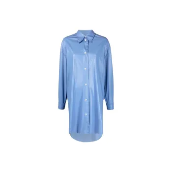 MM6 Maison Margiela Long-Sleeved Dresses Women's Blue
