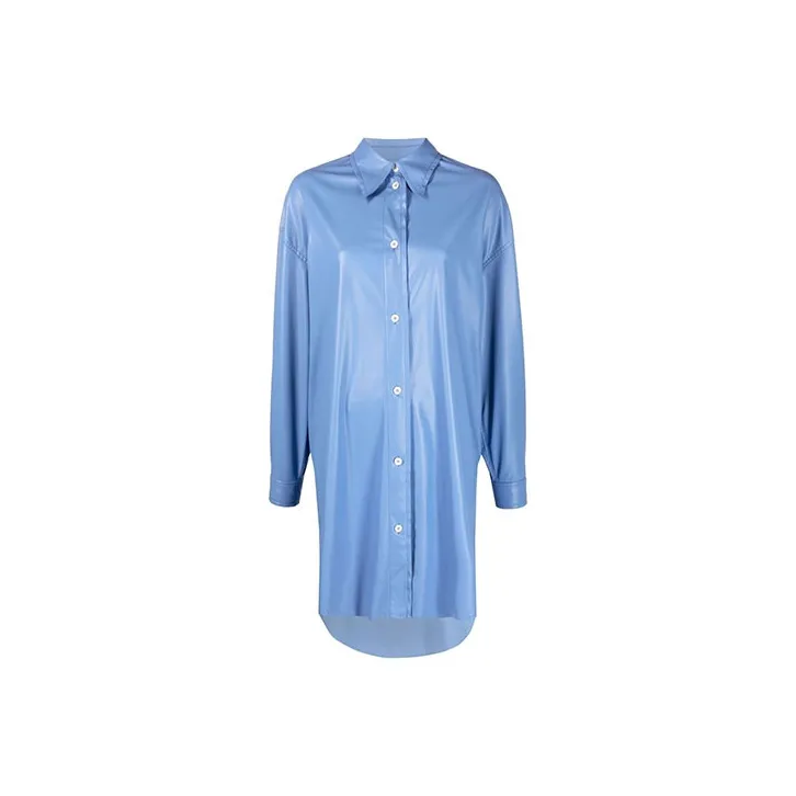 MM6 Maison Margiela Long Sleeved Dresses Women's Blue-0