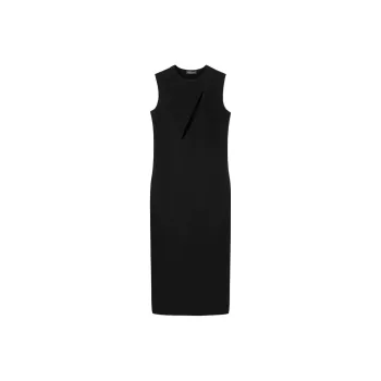 VERSACE Cut-Out Sleeveless Midi Dress