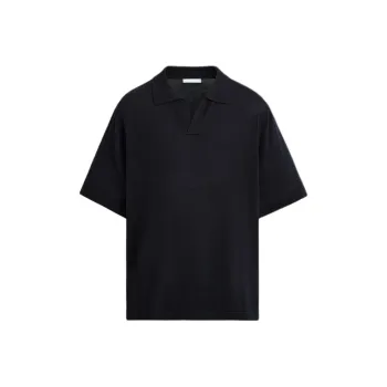 ZARA Polo Shirt Men's Deep Sea Blue