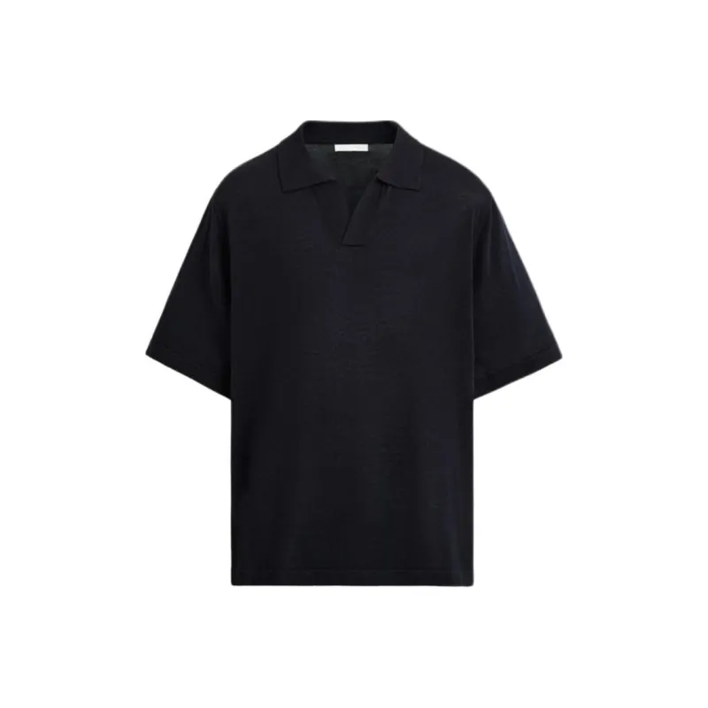 ZARA Polo Shirt Men's Deep Sea Blue-0