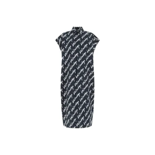 Balenciaga SS22 Sleeveless Dress Women's Blue