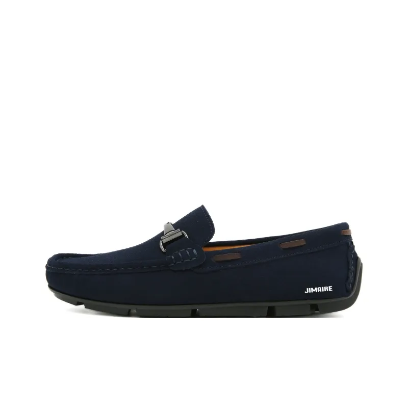 King Jinmai Men's Casual Shoes Men Low Top Black/Brown/Gray/Blue-9